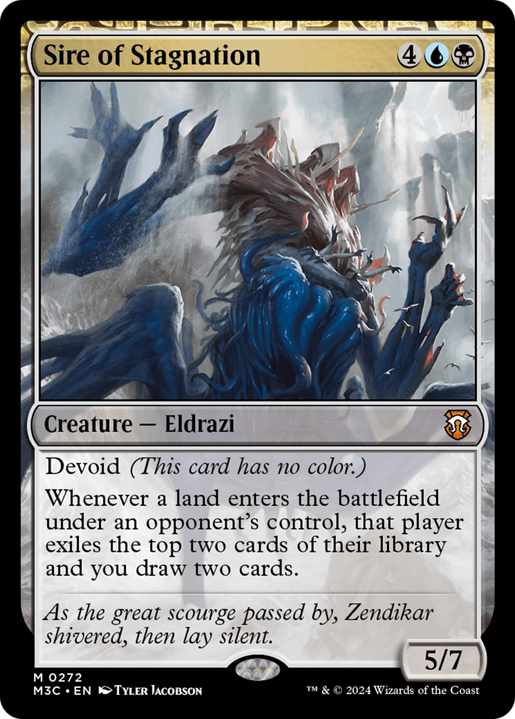 Sire of Stagnation (Ripple Foil) [Modern Horizons 3 Commander] - Destination Retro