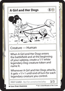 A Girl and Her Dogs [Mystery Booster 2 Playtest Cards] - Destination Retro