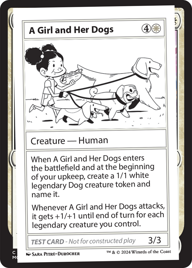 A Girl and Her Dogs [Mystery Booster 2 Playtest Cards] - Destination Retro