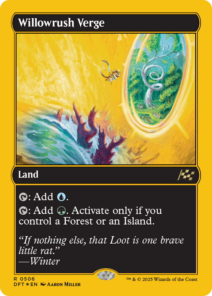 Willowrush Verge (First-Place Foil) [Aetherdrift] - Destination Retro