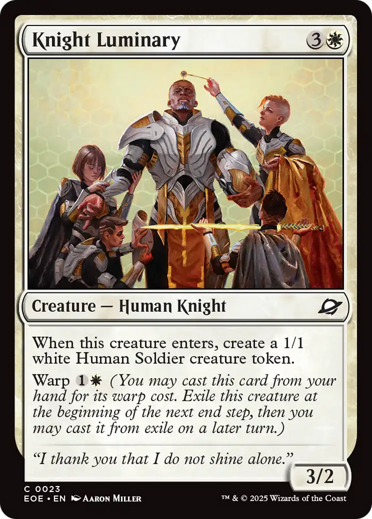 Knight Luminary [Edge of Eternities] - Destination Retro