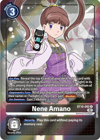 Nene Amano [BT10-092] (Box Topper) [Xros Encounter] - Destination Retro