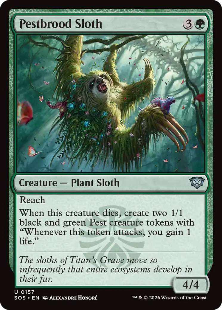 Pestbrood Sloth [Secrets of Strixhaven] - Destination Retro