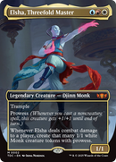 Elsha, Threefold Master (Borderless) [Tarkir: Dragonstorm Commander] - Destination Retro