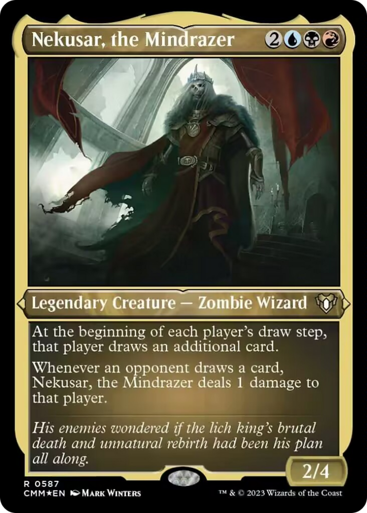 Nekusar, the Mindrazer (Foil Etched) [Commander Masters] - Destination Retro