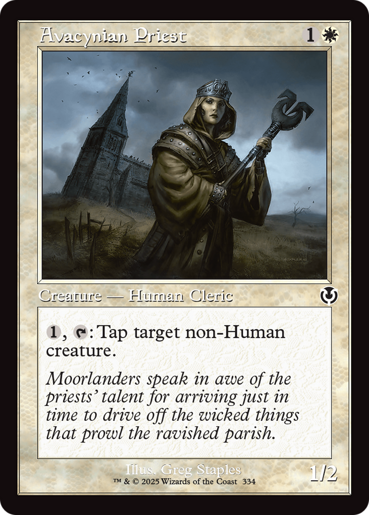 Avacynian Priest (Retro Frame) [Innistrad Remastered] - Destination Retro
