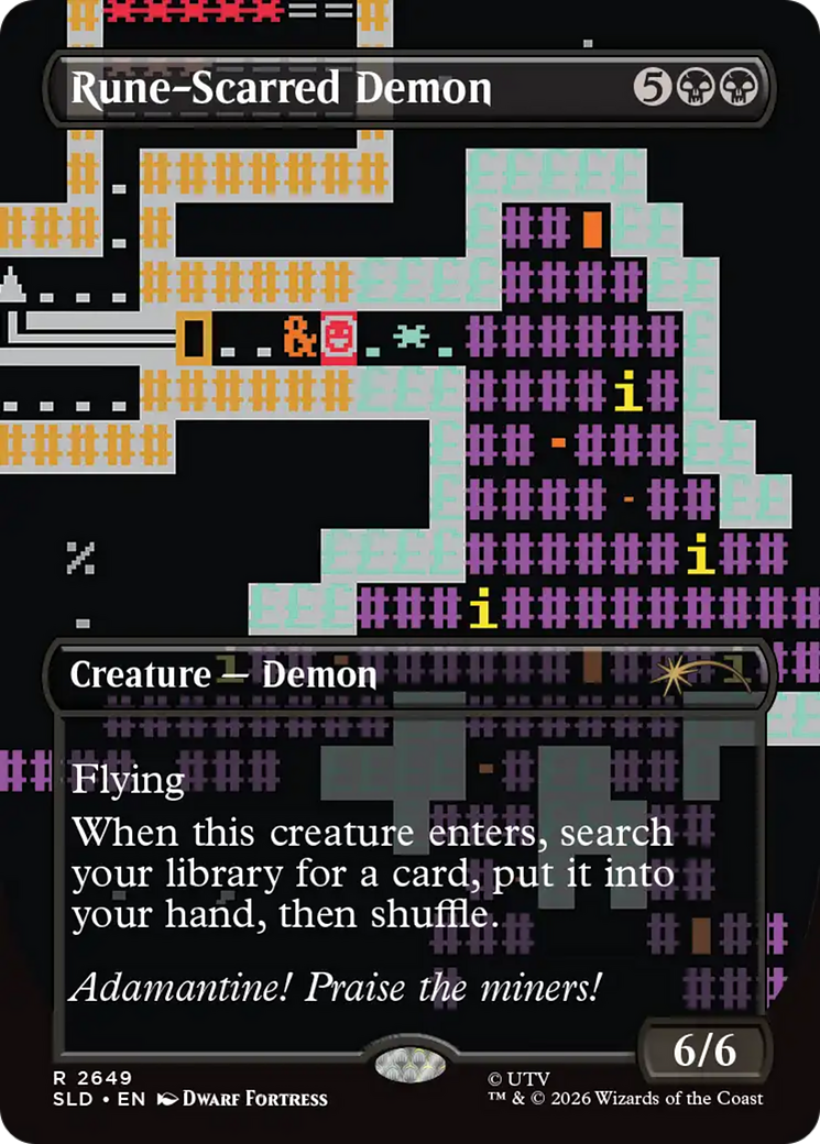 Rune-Scarred Demon [Secret Lair Drop Series] - Destination Retro