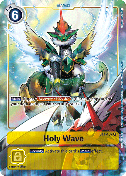 Holy Wave [BT1-107] (Dash Pack) [Release Special Booster Ver.1.5 Promos] - Destination Retro