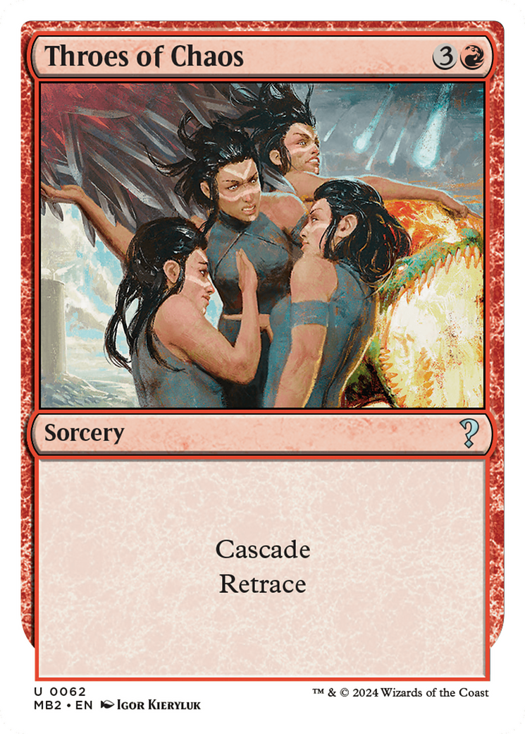 Throes of Chaos (White Border) [Mystery Booster 2] - Destination Retro