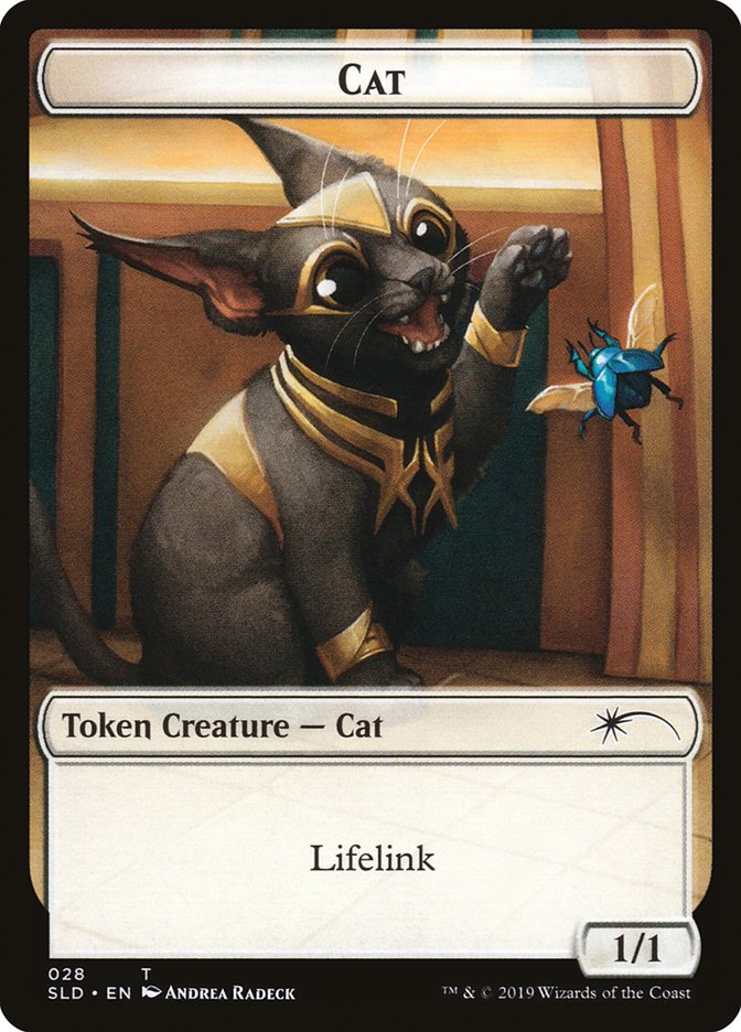 Cat (27) // Cat (28) Double-Sided Token [Secret Lair Drop Series] - Destination Retro