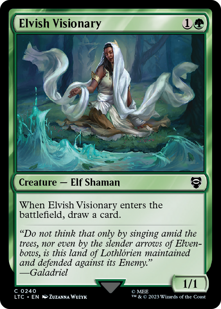 Elvish Visionary [The Lord of the Rings: Tales of Middle-Earth Commander] - Destination Retro