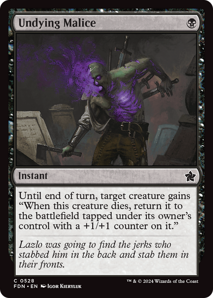 Undying Malice [Foundations] - Destination Retro