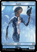 Alien // Clue Double-Sided Token [Fallout Tokens] - Destination Retro