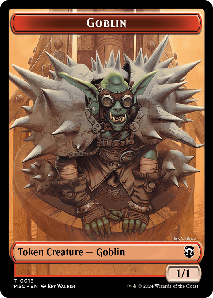 Tarmogoyf // Goblin Double-Sided Token [Modern Horizons 3 Commander Tokens] - Destination Retro