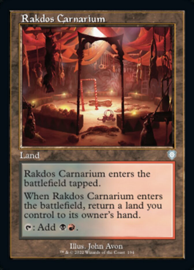 Rakdos Carnarium (Retro) [The Brothers' War Commander] - Destination Retro