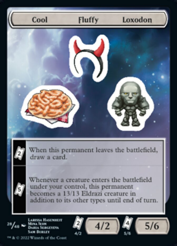 Cool Fluffy Loxodon [Unfinity Stickers] - Destination Retro