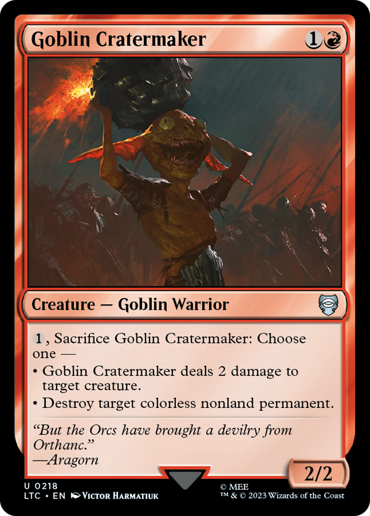 Goblin Cratermaker [The Lord of the Rings: Tales of Middle-Earth Commander] - Destination Retro