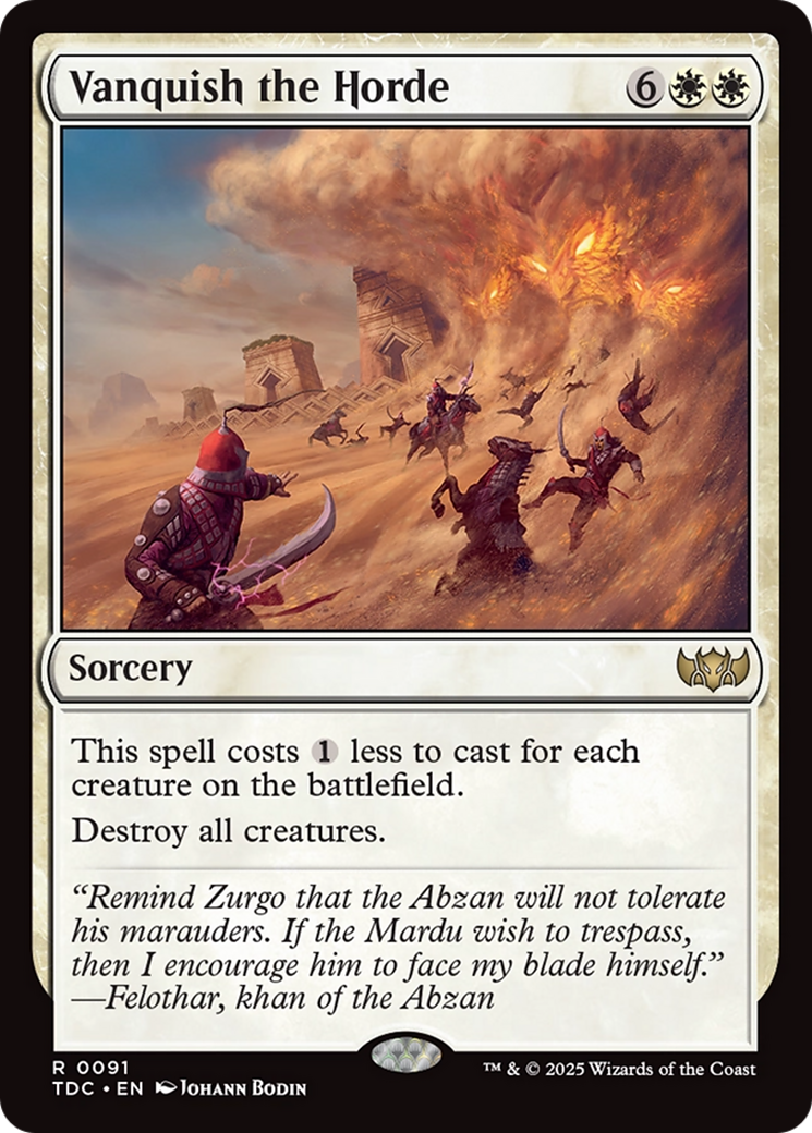 Vanquish the Horde [Tarkir: Dragonstorm Commander] - Destination Retro