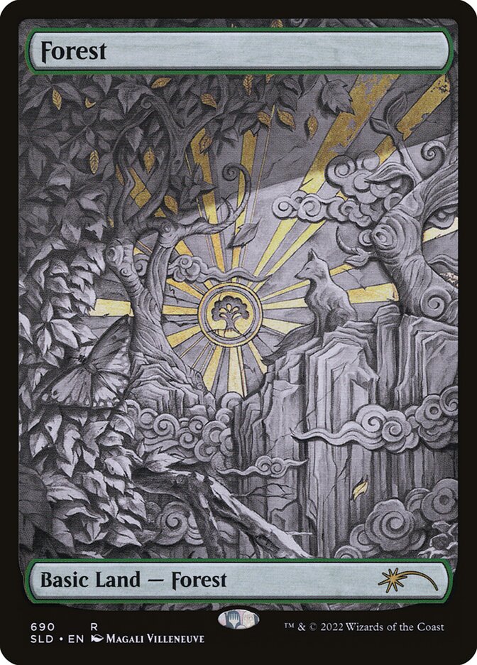Forest (690) (Sketch) [Secret Lair Drop Promos] - Destination Retro