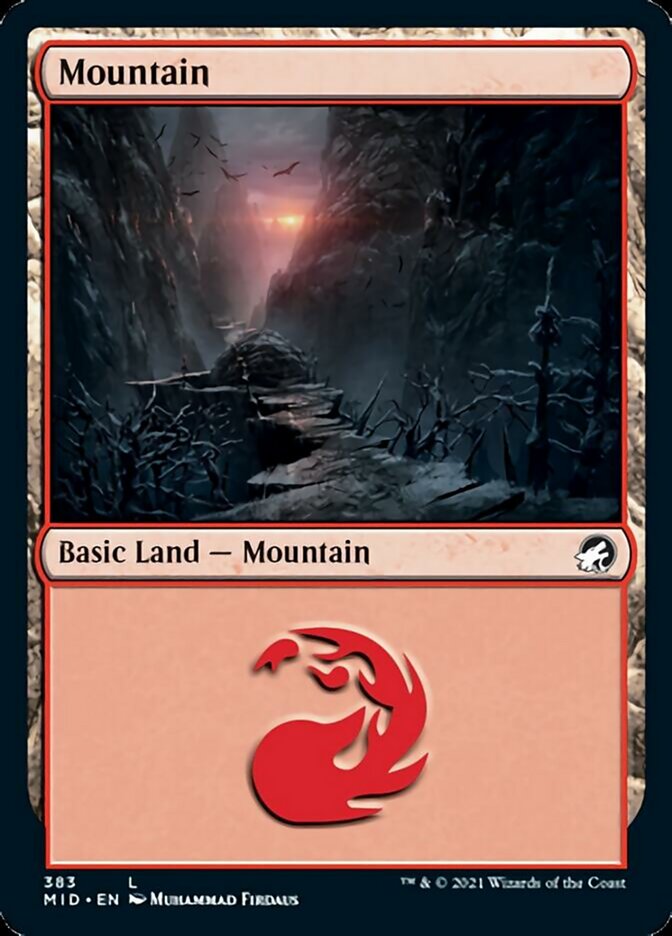 Mountain (383) [Innistrad: Midnight Hunt] - Destination Retro