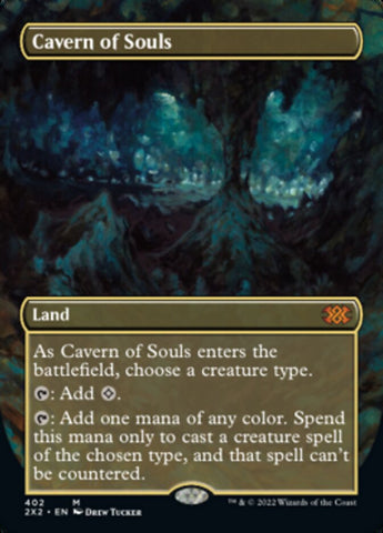 Cavern of Souls (Borderless Alternate Art) [Double Masters 2022] - Destination Retro