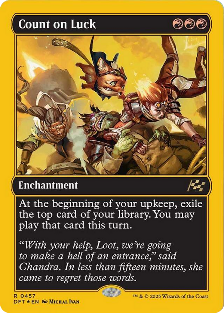 Count on Luck (First-Place Foil) [Aetherdrift] - Destination Retro