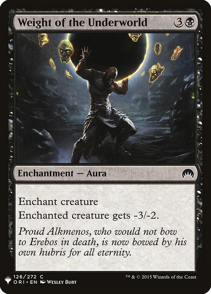 Weight of the Underworld [Mystery Booster] - Destination Retro