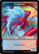 Dragon Illusion // Elemental (0019) Double-Sided Token [Secrets of Strixhaven Commander Tokens] - Destination Retro