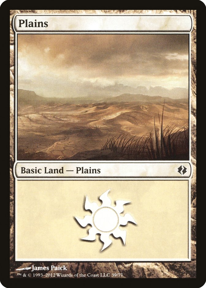 Plains (39) [Duel Decks: Venser vs. Koth] - Destination Retro