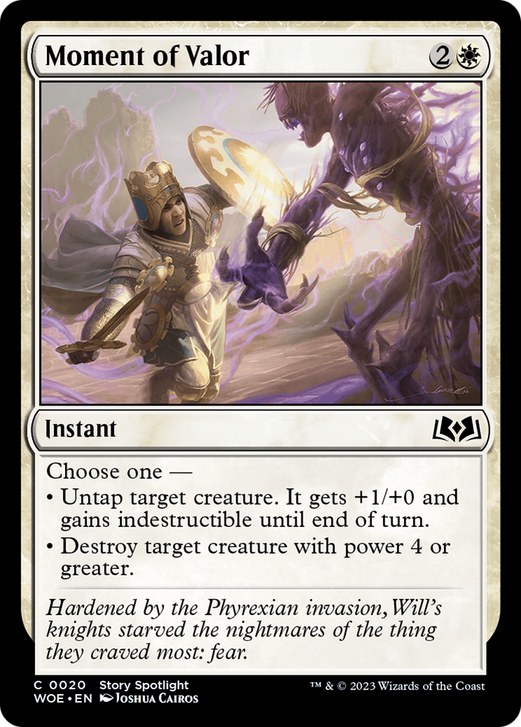 Moment of Valor [Wilds of Eldraine] - Destination Retro