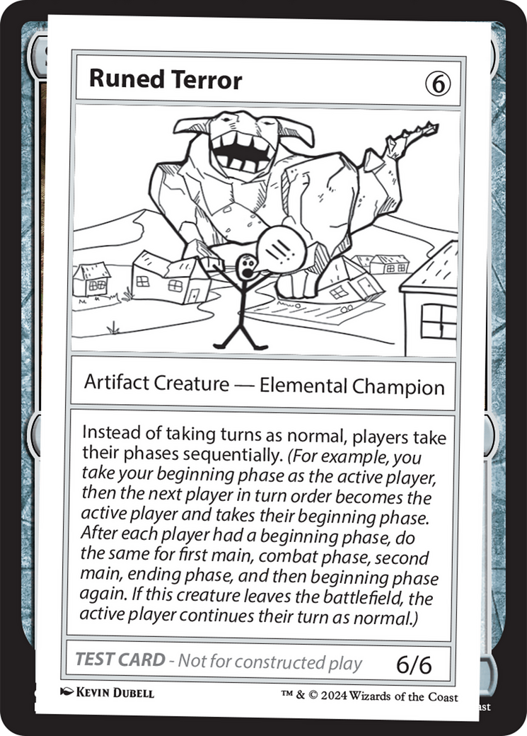 Runed Terror [Mystery Booster 2 Playtest Cards] - Destination Retro