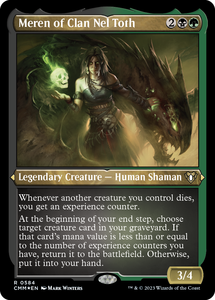 Meren of Clan Nel Toth (Foil Etched) [Commander Masters] - Destination Retro