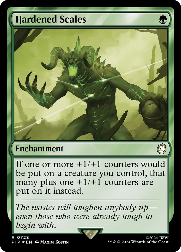 Hardened Scales (Surge Foil) [Fallout] - Destination Retro