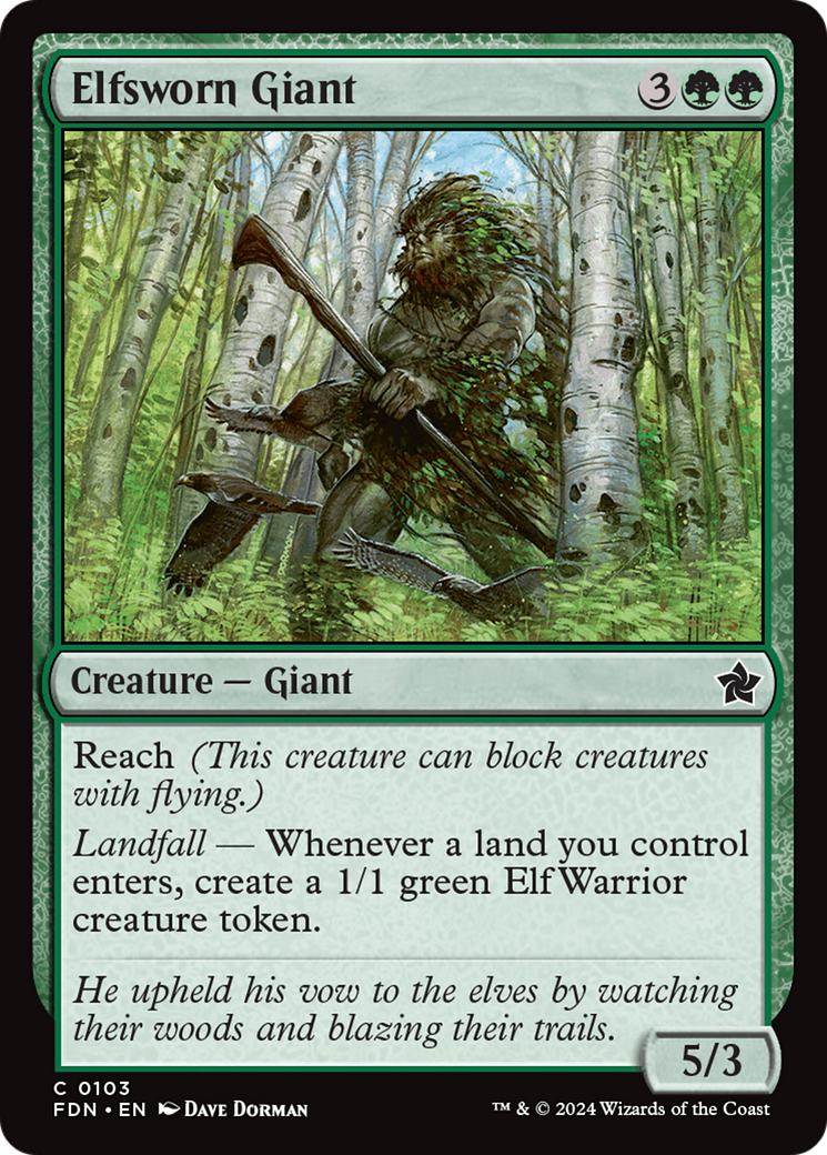 Elfsworn Giant [Foundations] - Destination Retro