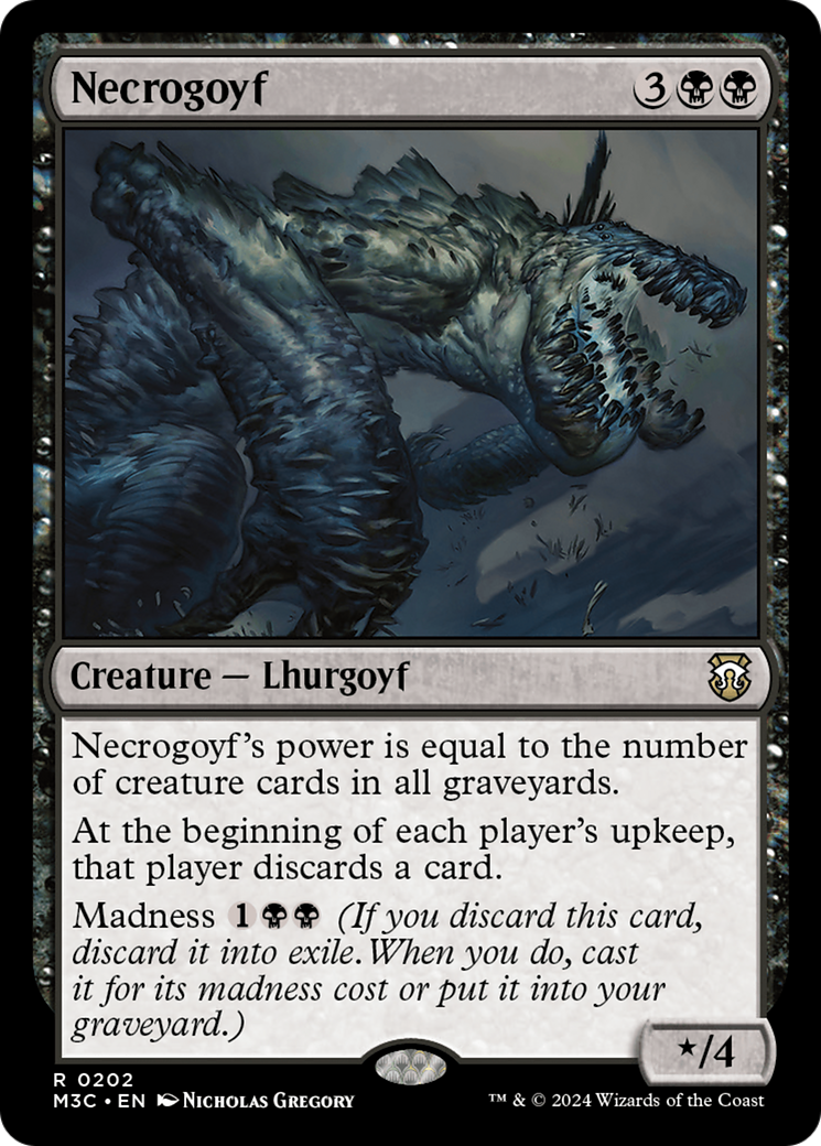 Necrogoyf (Ripple Foil) [Modern Horizons 3 Commander] - Destination Retro
