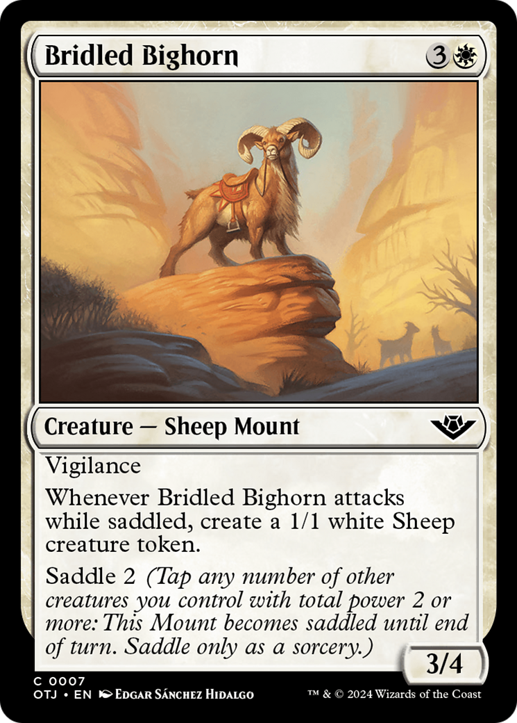 Bridled Bighorn [Outlaws of Thunder Junction] - Destination Retro