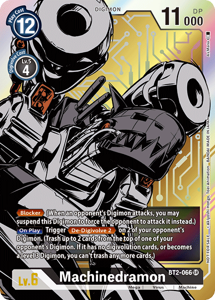 Machinedramon [BT2-066] (Alternate Art) [Release Special Booster Ver.1.0] - Destination Retro
