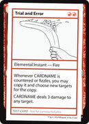 Trial and Error (2021 Edition) [Mystery Booster Playtest Cards] - Destination Retro