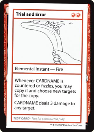 Trial and Error (2021 Edition) [Mystery Booster Playtest Cards] - Destination Retro