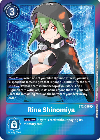 Rina Shinomiya [BT2-086] (Event Pack 4) [Release Special Booster Promos] - Destination Retro