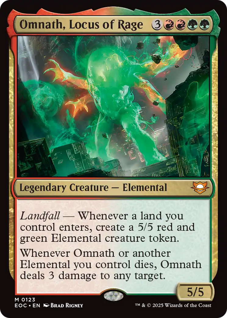 Omnath, Locus of Rage [Edge of Eternities Commander] - Destination Retro