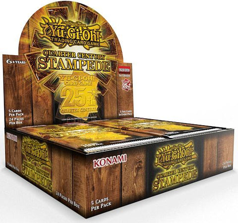 YU-GI-OH! - QUARTER CENTURY STAMPEDE - BOOSTER BOX (1ST EDITION) - Destination Retro