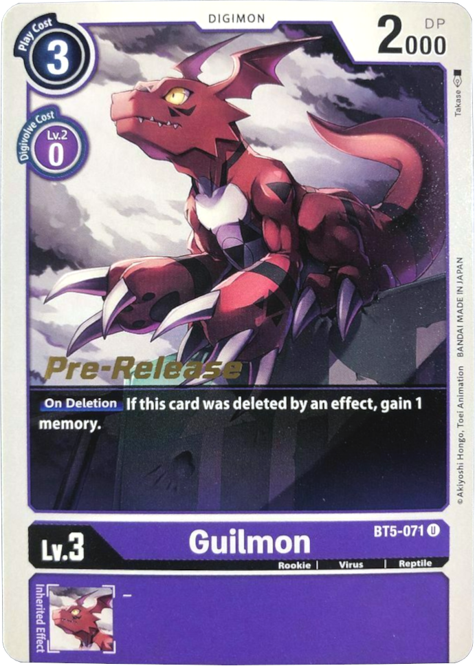 Guilmon [BT5-071] [Battle of Omni Pre-Release Promos] - Destination Retro