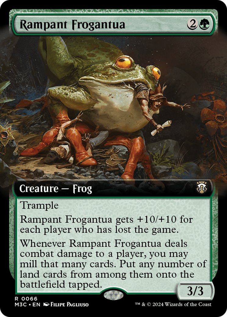 Rampant Frogantua (Extended Art) [Modern Horizons 3 Commander] - Destination Retro