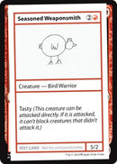 Seasoned Weaponsmith (2021 Edition) [Mystery Booster Playtest Cards] - Destination Retro