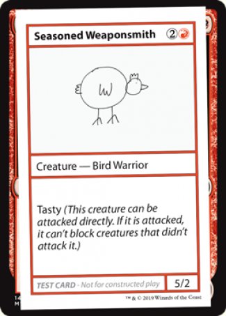 Seasoned Weaponsmith (2021 Edition) [Mystery Booster Playtest Cards] - Destination Retro