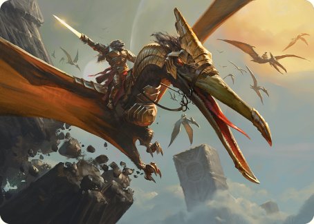 Skyhunter Strike Force Art Card [Phyrexia: All Will Be One Art Series] - Destination Retro