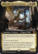 Korvold, Gleeful Glutton (Extended Art) [Wilds of Eldraine Commander] - Destination Retro