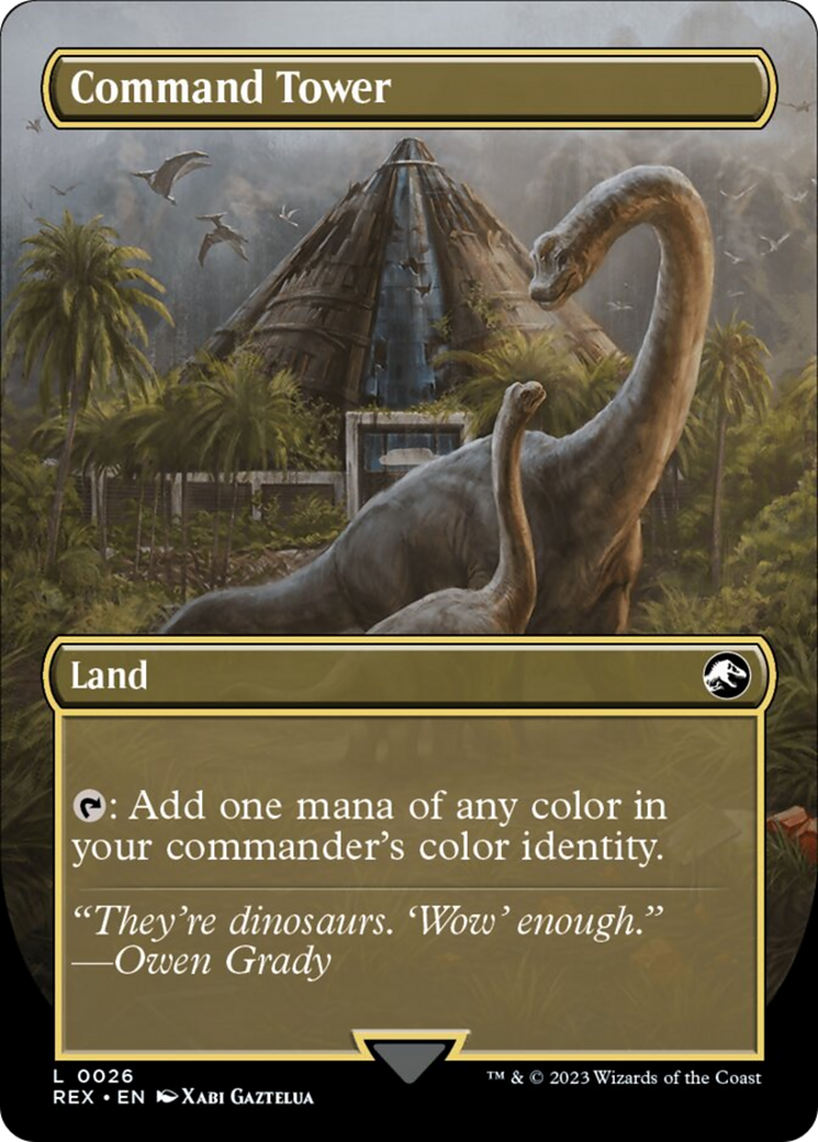 Command Tower // Command Tower (Borderless) [Jurassic World Collection] - Destination Retro