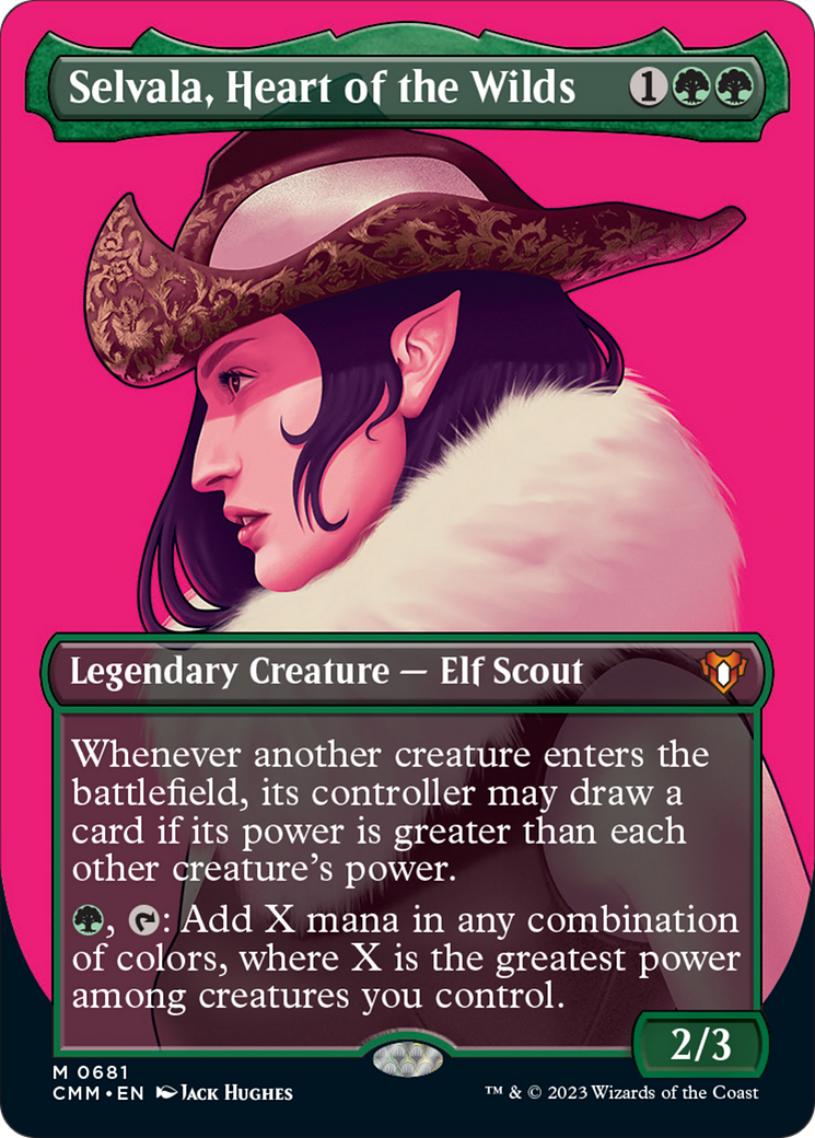 Selvala, Heart of the Wilds (Borderless Profile) [Commander Masters] - Destination Retro